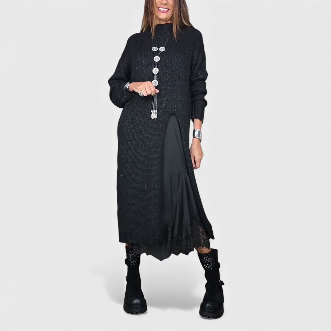 Lena | Elegant Long Knit Dress